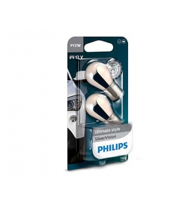 Auto sijalice PHILIPS 12v 21W BAU15s – SILVER VISION 12496SVB2