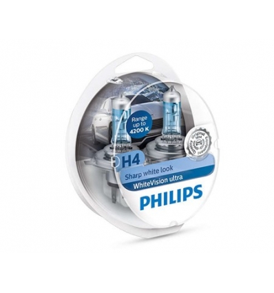 Auto sijalice PHILIPS H4 12V 60/55W P43t – WHITE VISION ULTRA 4200K - 12342WVUSM